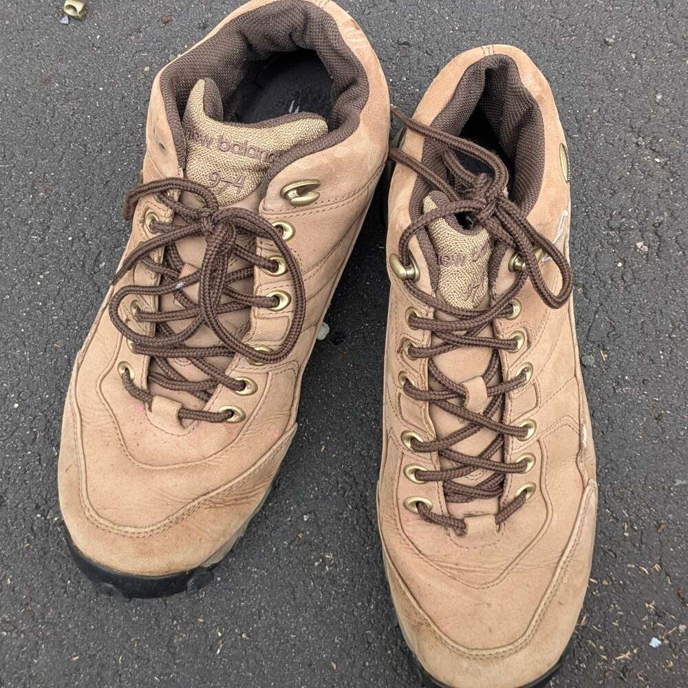 New Balance 974 Brown Leather Waterproof Hiking Walking Boots